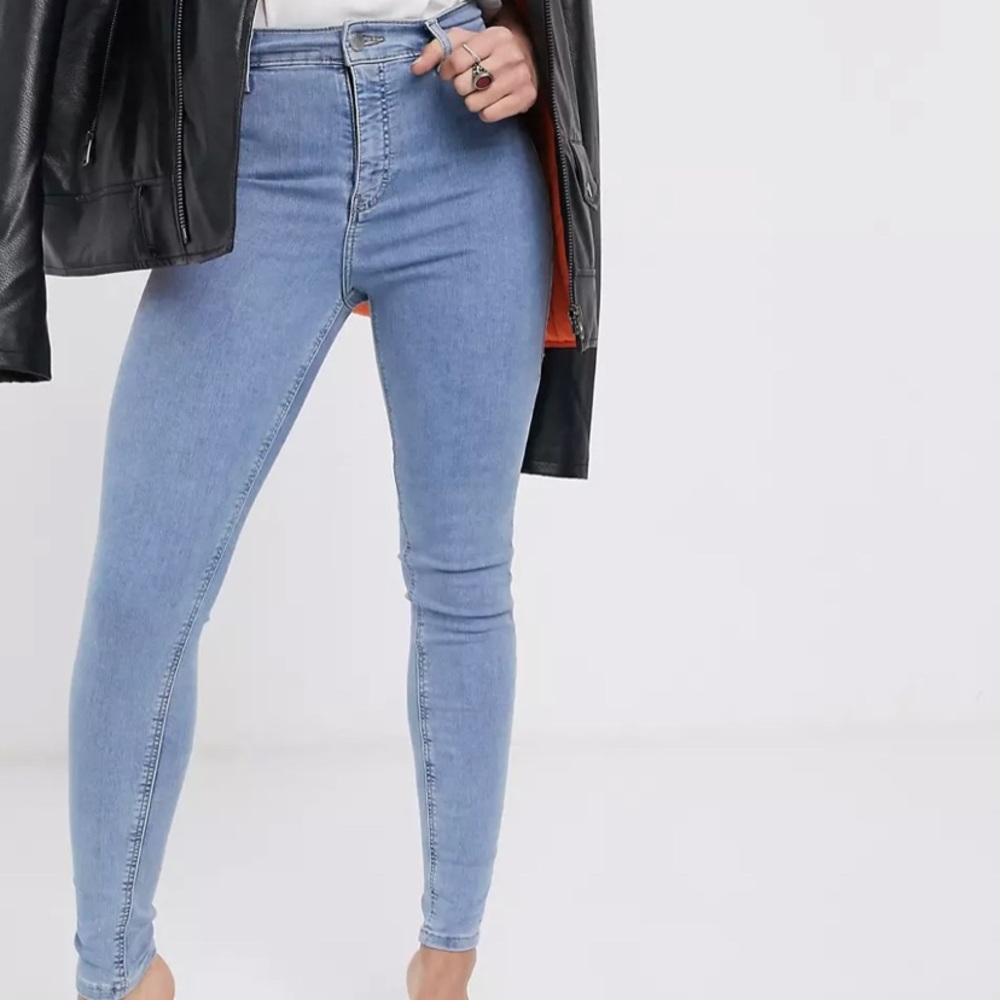 BNWT Topshop Joni jeans, bleach blue